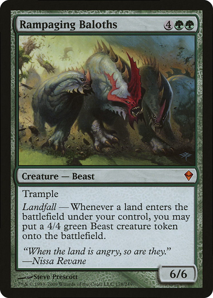 Rampaging Baloths (Zendikar) (Oversized) [Oversize Cards] | Exor Games Truro