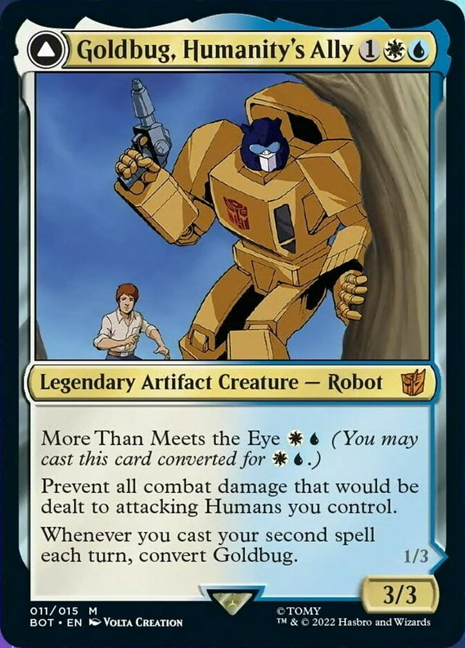 Goldbug, Humanity's Ally // Goldbug, Scrappy Scout [Transformers] | Exor Games Truro