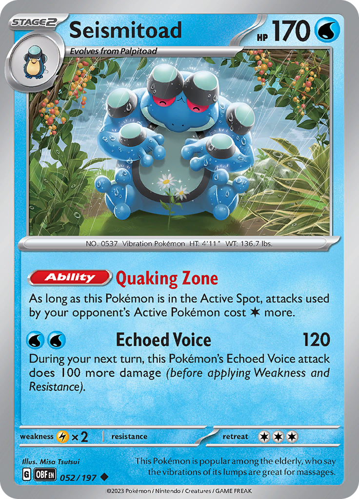 Seismitoad (052/197) [Scarlet & Violet: Obsidian Flames] | Exor Games Truro