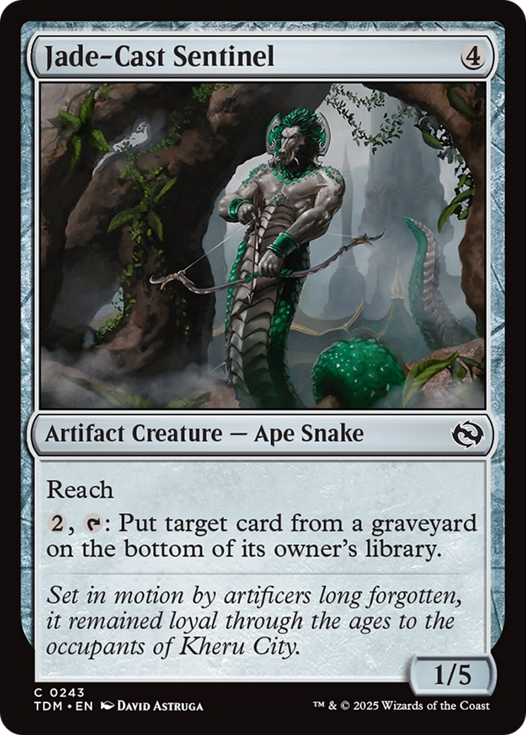 Jade-Cast Sentinel [Tarkir: Dragonstorm] | Exor Games Truro