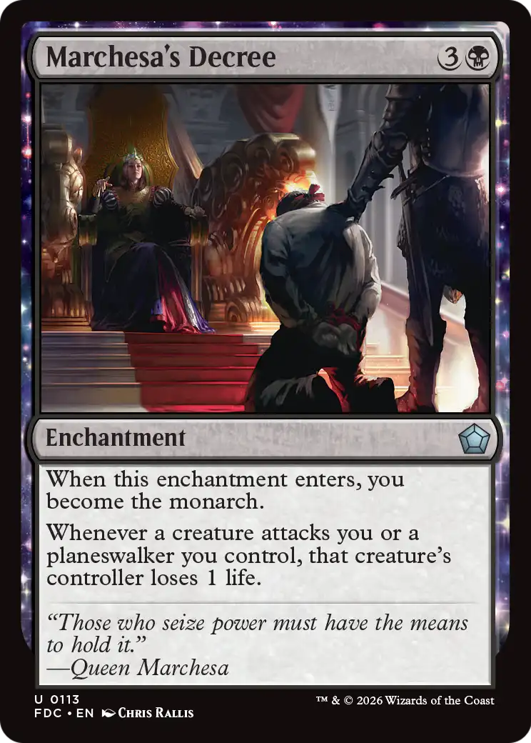 Marchesa's Decree [Foundations Commander] | Exor Games Truro