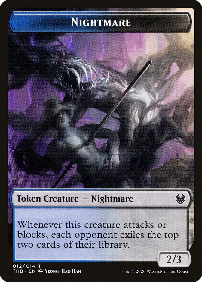 Nightmare Token [Theros Beyond Death Tokens] | Exor Games Truro