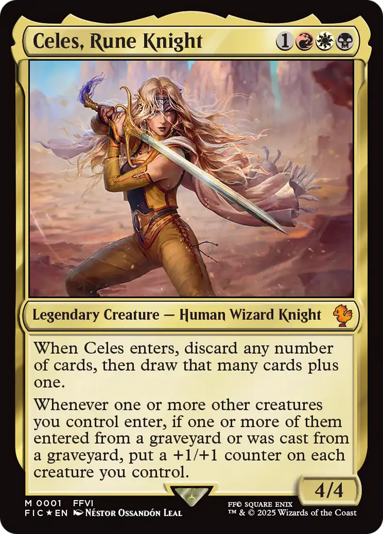 Celes, Rune Knight (0001) [FINAL FANTASY Commander] | Exor Games Truro