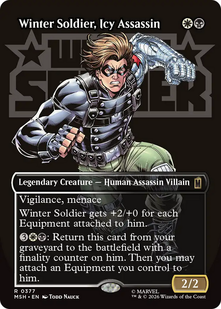 Winter Soldier, Icy Assassin (Borderless) [Marvel Super Heroes] | Exor Games Truro