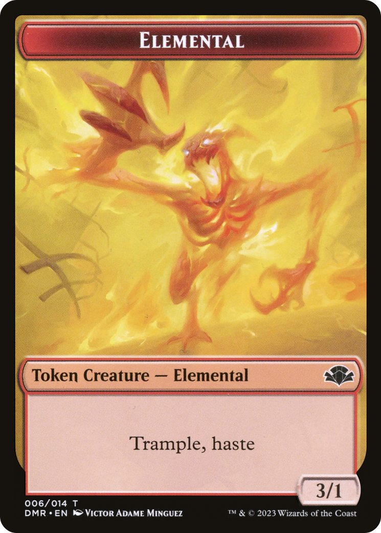 Elemental Token [Dominaria Remastered Tokens] | Exor Games Truro