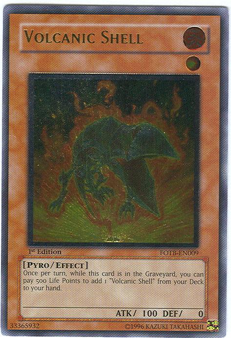 Volcanic Shell [FOTB-EN009] Ultimate Rare | Exor Games Truro
