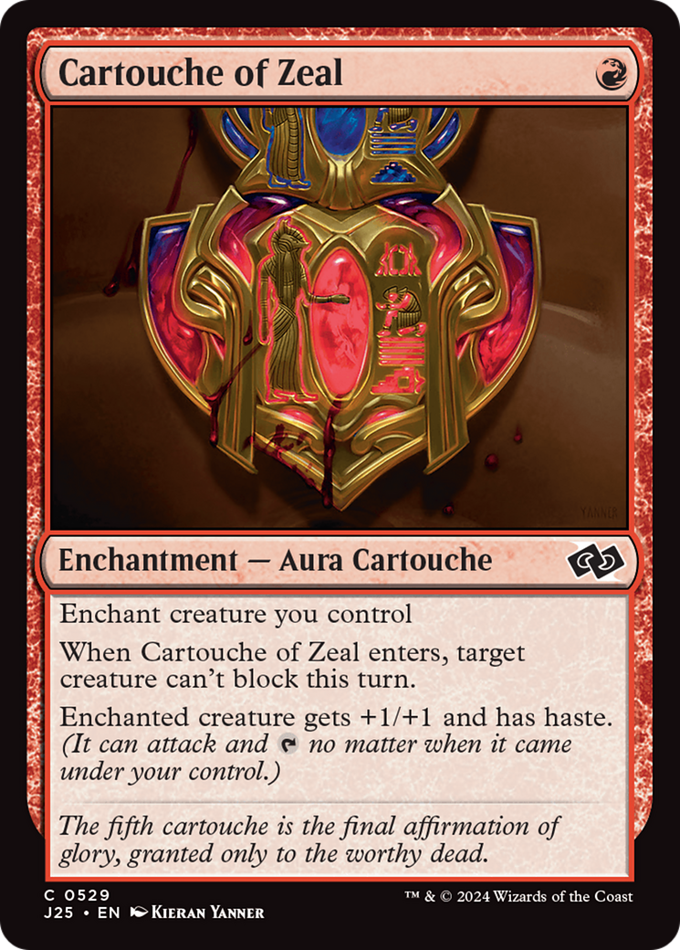 Cartouche of Zeal [Foundations Jumpstart] | Exor Games Truro