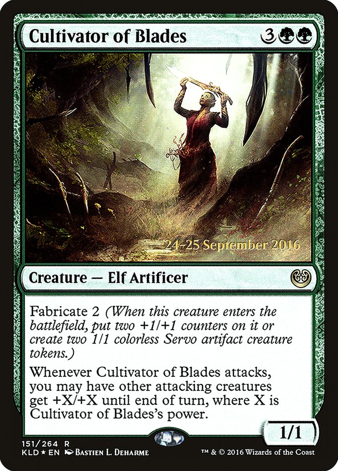 Cultivator of Blades [Kaladesh Prerelease Promos] | Exor Games Truro