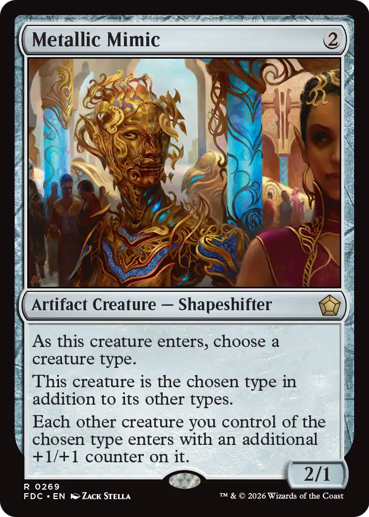 Metallic Mimic [Foundations Commander] | Exor Games Truro