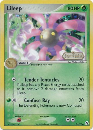 Lileep (56/92) (Stamped) [EX: Legend Maker] | Exor Games Truro