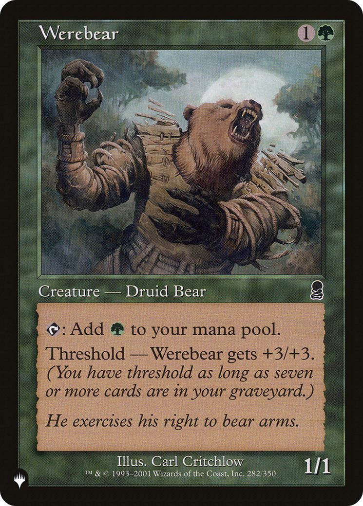 Werebear [The List Reprints] | Exor Games Truro