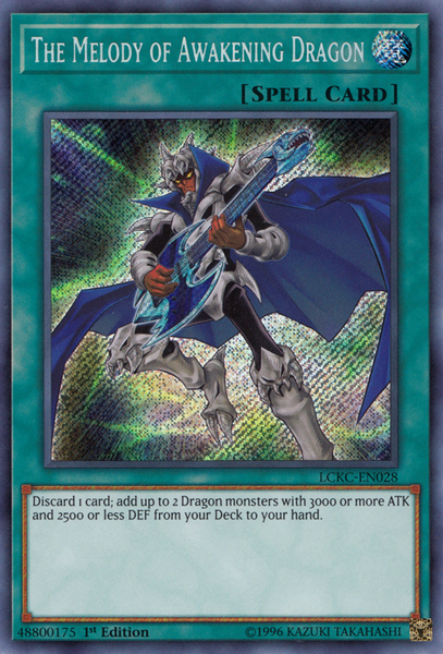 The Melody of Awakening Dragon [LCKC-EN028] Secret Rare | Exor Games Truro