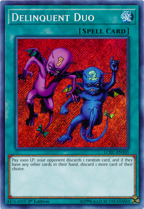 Delinquent Duo [LCKC-EN101] Secret Rare | Exor Games Truro
