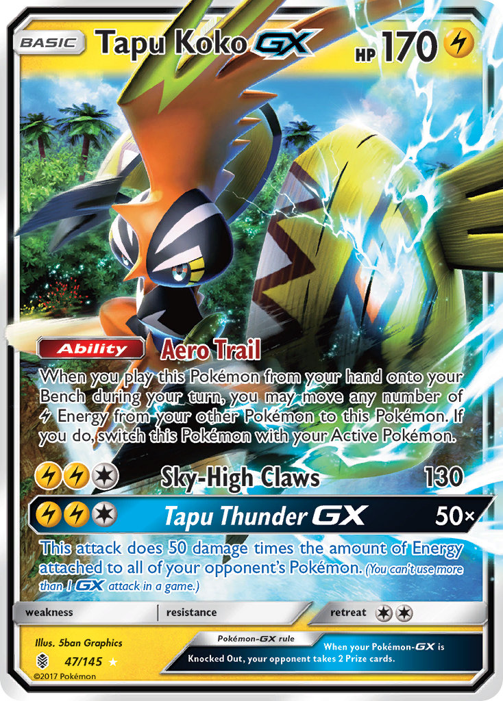 Tapu Koko GX (47/145) [Sun & Moon: Guardians Rising] | Exor Games Truro