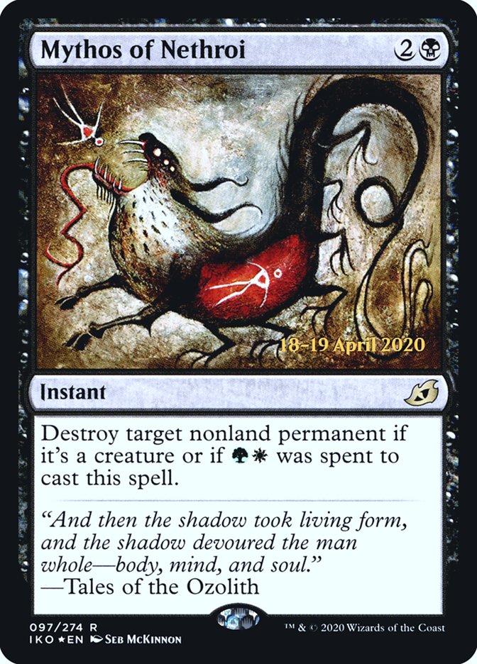 Mythos of Nethroi [Ikoria: Lair of Behemoths Prerelease Promos] | Exor Games Truro