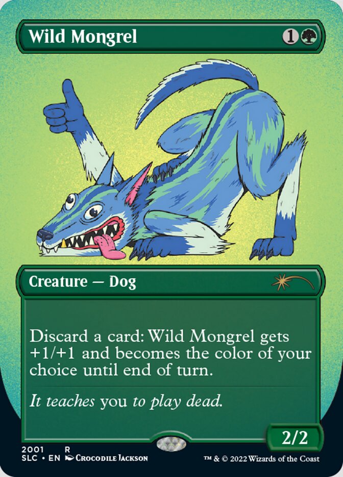 Wild Mongrel (Borderless) [Secret Lair Countdown Kit] | Exor Games Truro