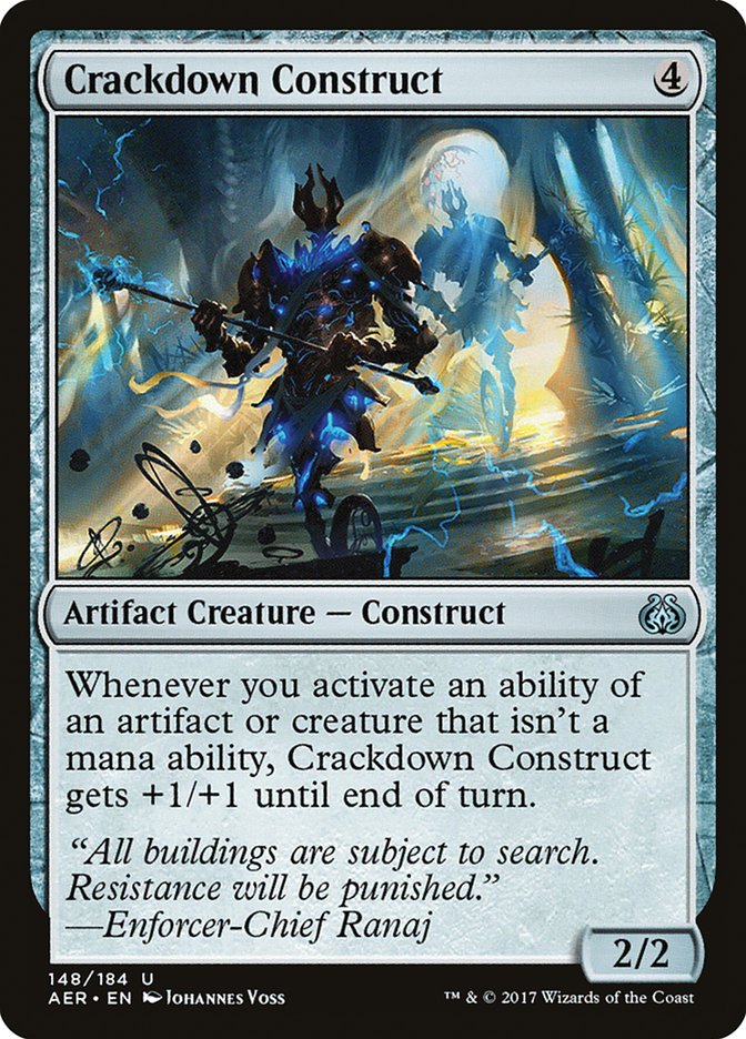 Crackdown Construct [Aether Revolt] | Exor Games Truro
