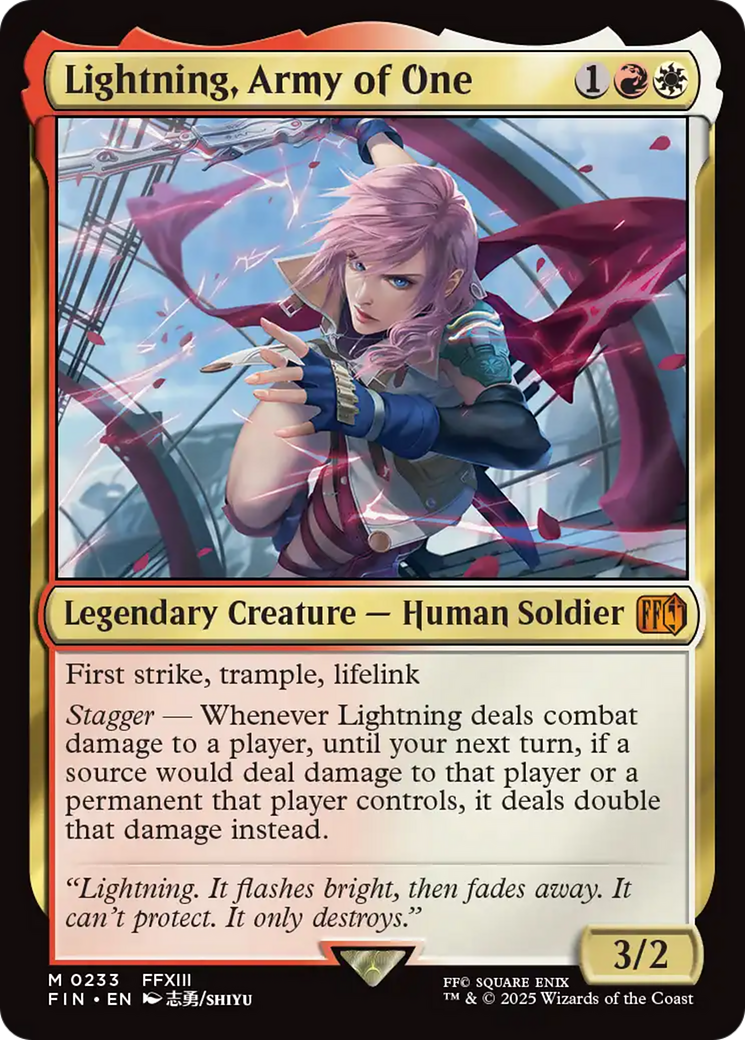 Lightning, Army of One [FINAL FANTASY] | Exor Games Truro