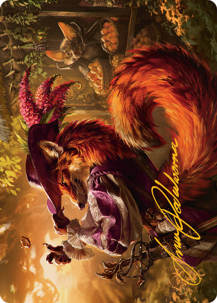 Mr. Foxglove Art Card (Gold-Stamped Signature) [Bloomburrow Art Series] | Exor Games Truro