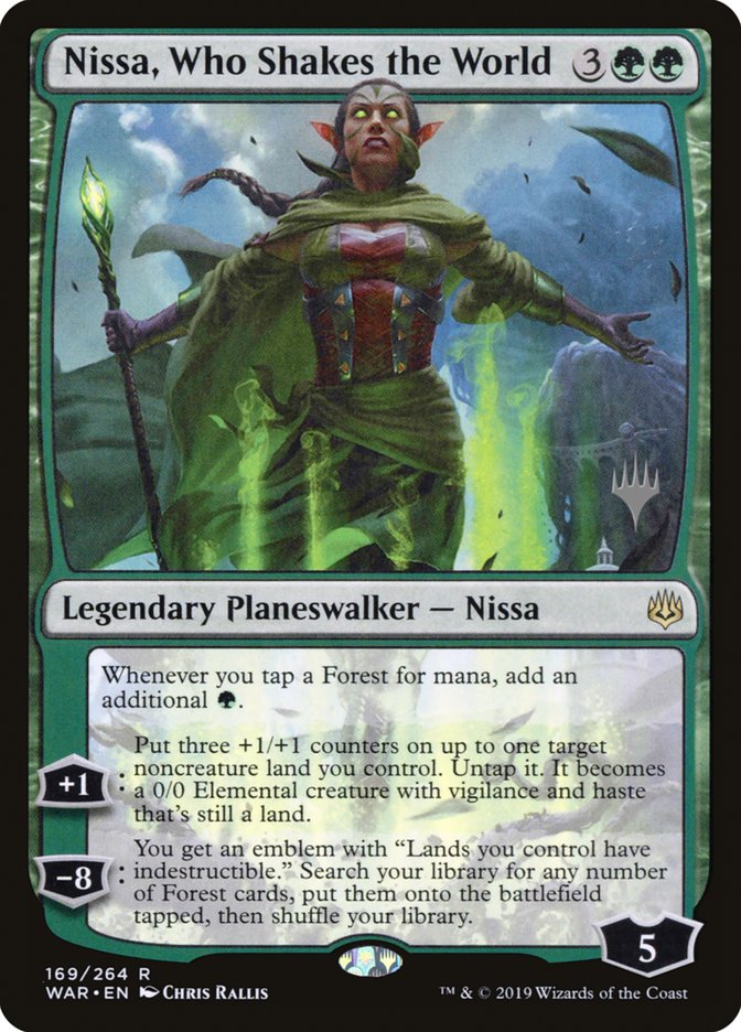 Nissa, Who Shakes the World (Promo Pack) [War of the Spark Promos] | Exor Games Truro