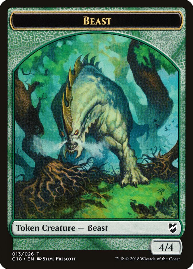 Beast Token (013/026) [Commander 2018 Tokens] | Exor Games Truro