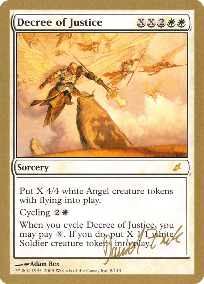 Decree of Justice (Daniel Zink) [World Championship Decks 2003] | Exor Games Truro