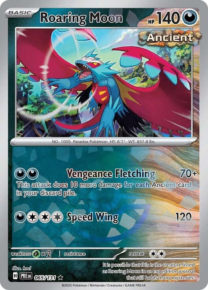 Roaring Moon (065/131) (Poke Ball Pattern) [Scarlet & Violet: Prismatic Evolutions] | Exor Games Truro