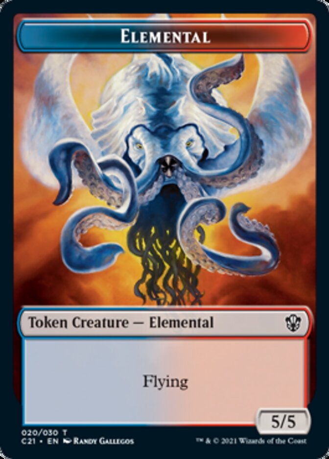 Elemental (020) // Copy Double-Sided Token [Commander 2021 Tokens] | Exor Games Truro