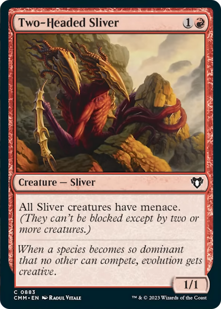 Two-Headed Sliver [Commander Masters] | Exor Games Truro