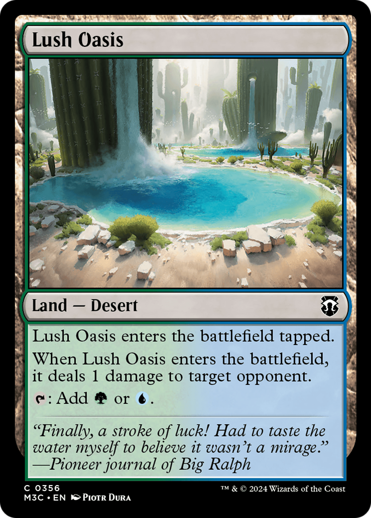 Lush Oasis (Ripple Foil) [Modern Horizons 3 Commander] | Exor Games Truro