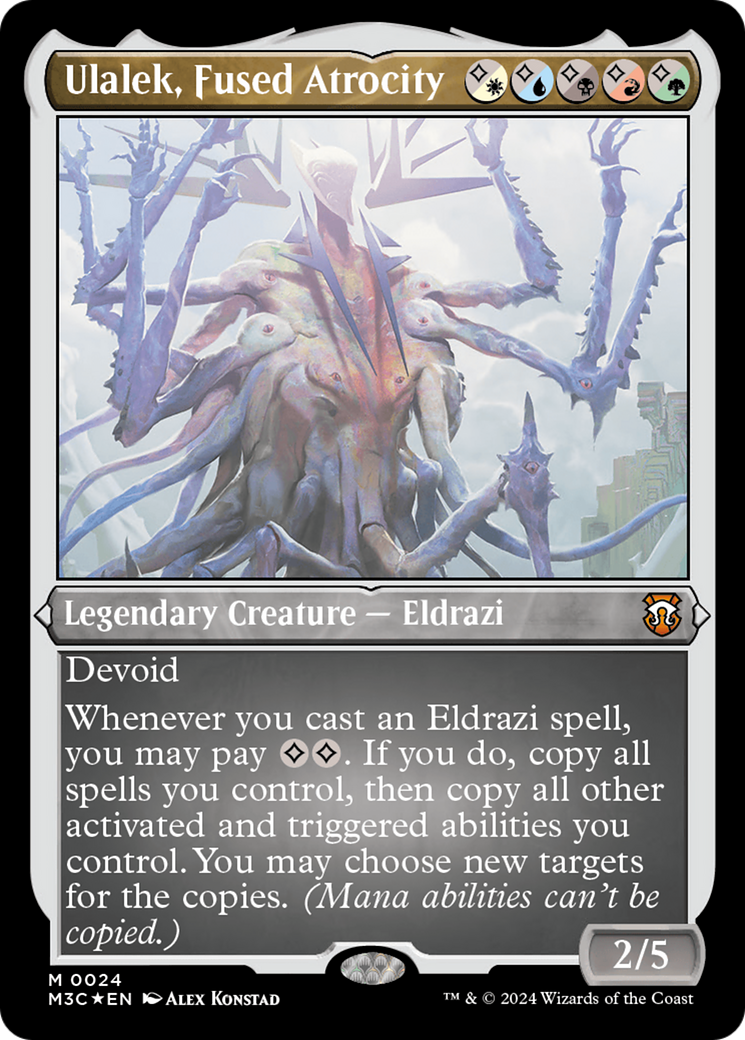 Ulalek, Fused Atrocity (Foil Etched) [Modern Horizons 3 Commander] | Exor Games Truro