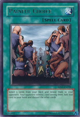 Painful Choice [RP01-EN059] Rare | Exor Games Truro