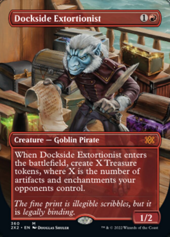 Dockside Extortionist (Borderless Alternate Art) [Double Masters 2022] | Exor Games Truro