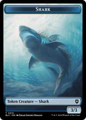 Elemental // Shark Double-Sided Token [Bloomburrow Commander Tokens] | Exor Games Truro