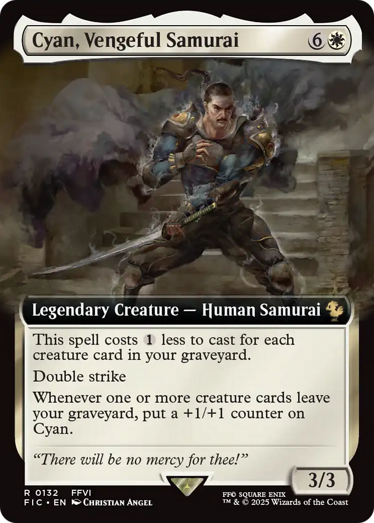 Cyan, Vengeful Samurai (Extended Art) [FINAL FANTASY Commander] | Exor Games Truro