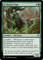 Evolution Sage [Phyrexia: All Will Be One Commander] | Exor Games Truro