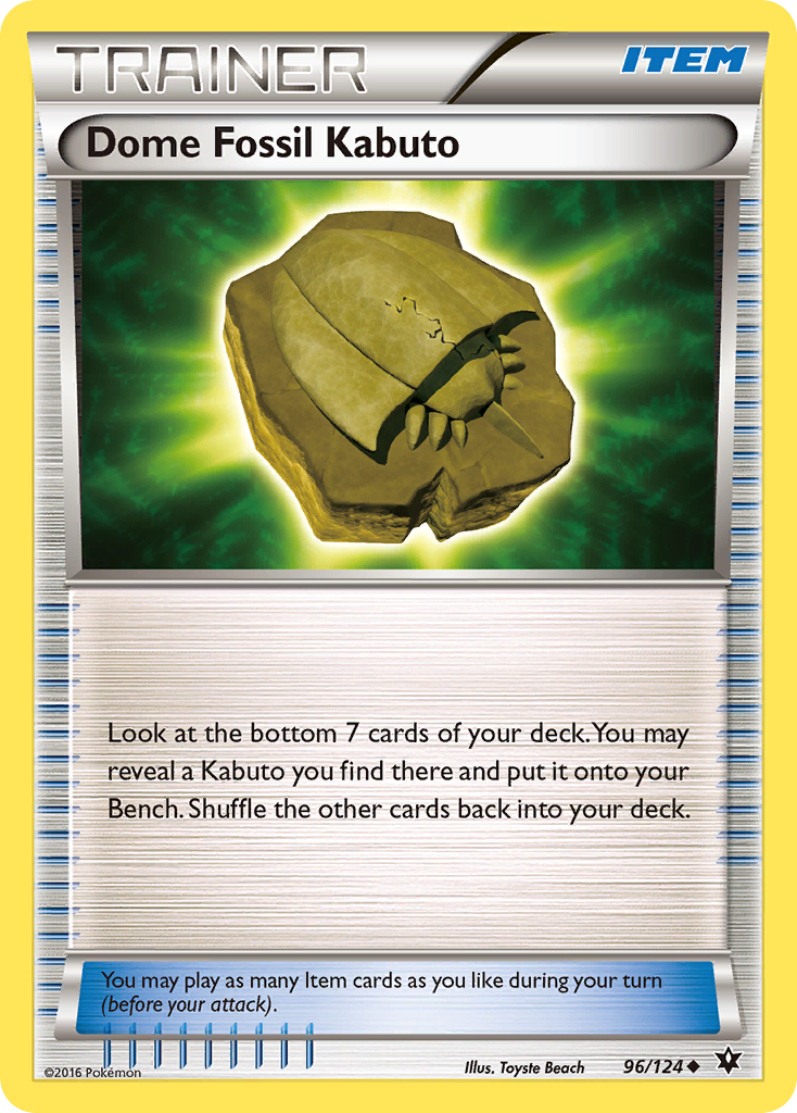 Dome Fossil Kabuto (96/124) [XY: Fates Collide] | Exor Games Truro