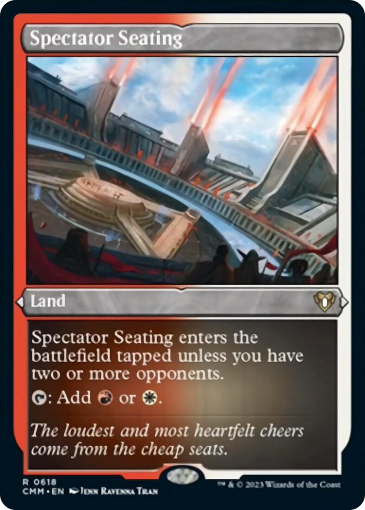 Spectator Seating (Foil Etched) [Commander Masters] | Exor Games Truro