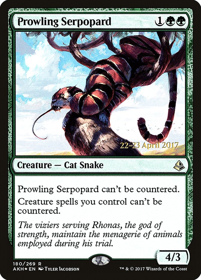 Prowling Serpopard [Amonkhet Prerelease Promos] | Exor Games Truro