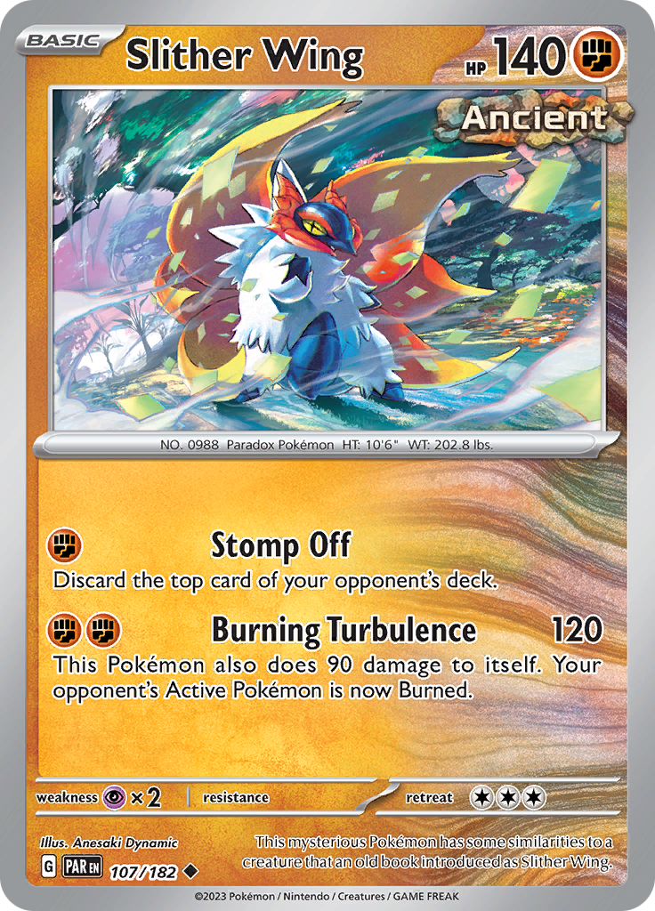 Slither Wing (107/182) [Scarlet & Violet: Paradox Rift] | Exor Games Truro