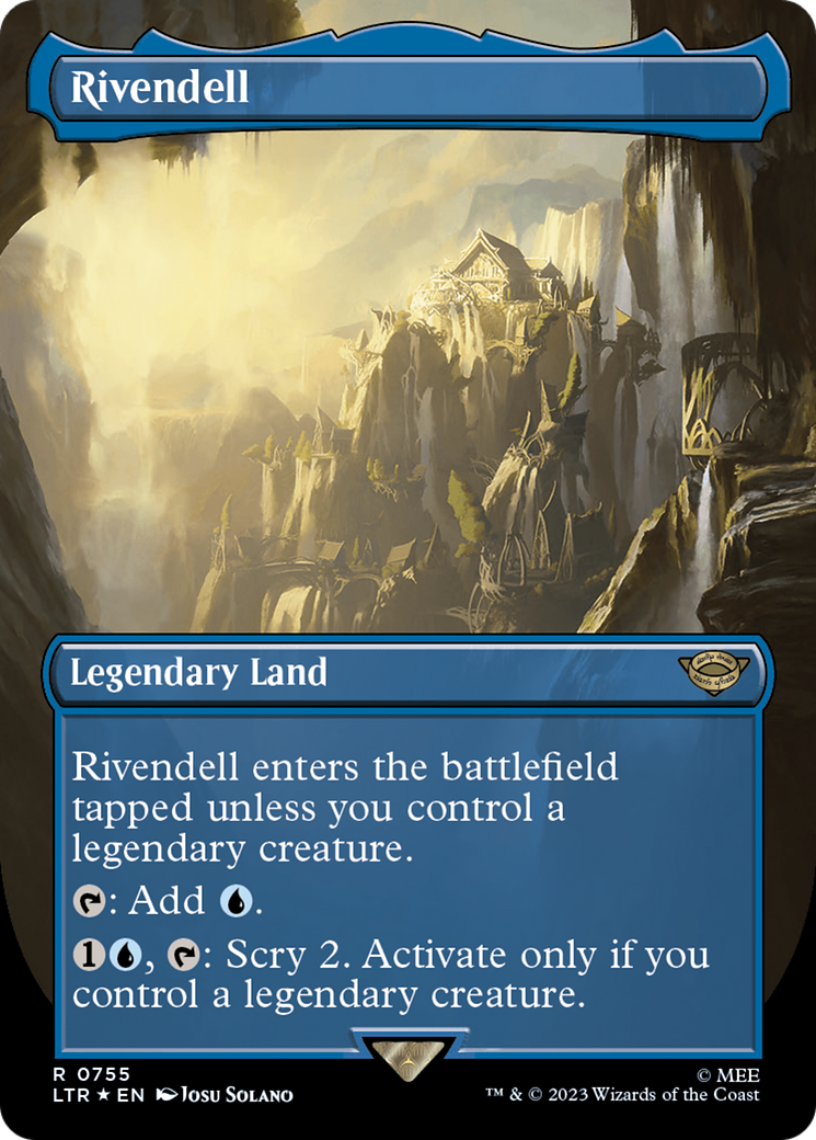 Rivendell (Borderless) (Surge Foil) [The Lord of the Rings: Tales of Middle-Earth] | Exor Games Truro