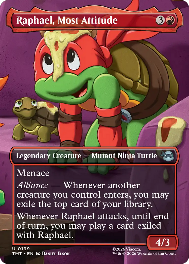 Raphael, Most Attitude (Borderless) [Teenage Mutant Ninja Turtles] | Exor Games Truro