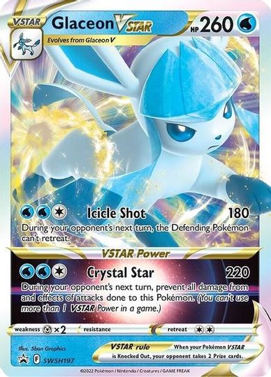 Glaceon VSTAR (SWSH197) (Jumbo Card) [Sword & Shield: Black Star Promos] | Exor Games Truro