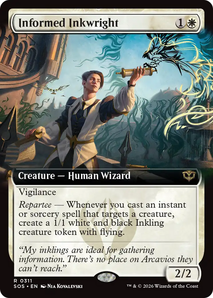 Informed Inkwright (Extended Art) [Secrets of Strixhaven] | Exor Games Truro