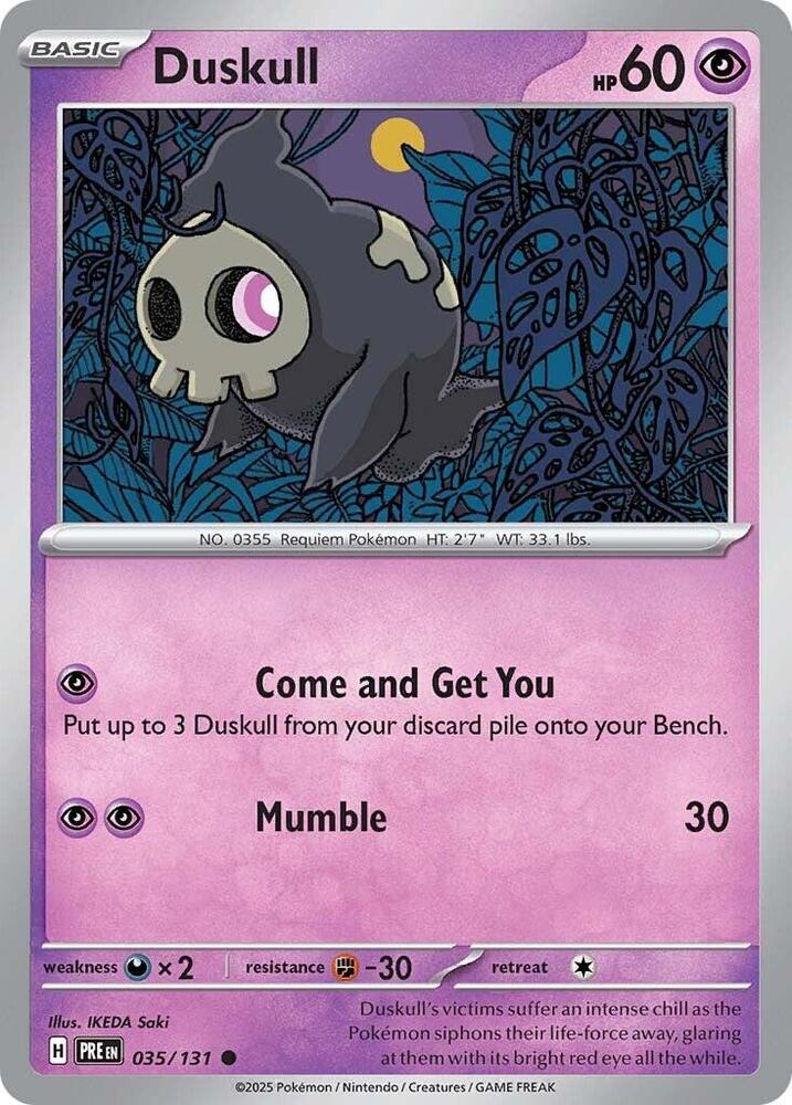 Duskull (035/131) [Scarlet & Violet: Prismatic Evolutions] | Exor Games Truro