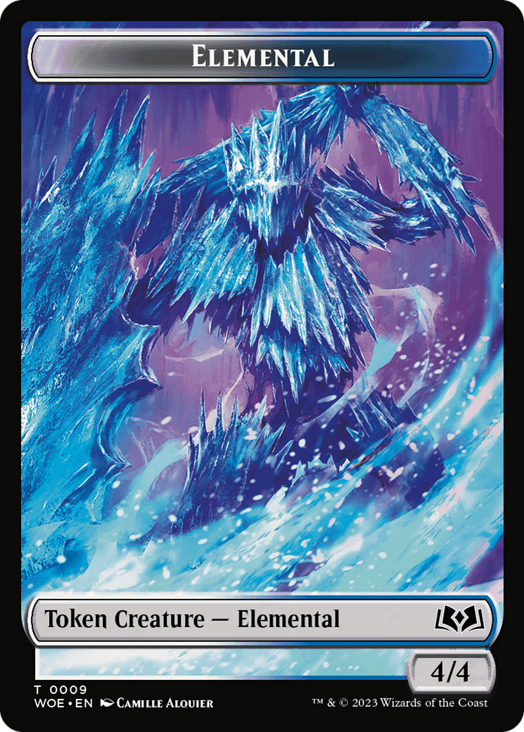 Elemental // Food (0012) Double-Sided Token [Wilds of Eldraine Tokens] | Exor Games Truro