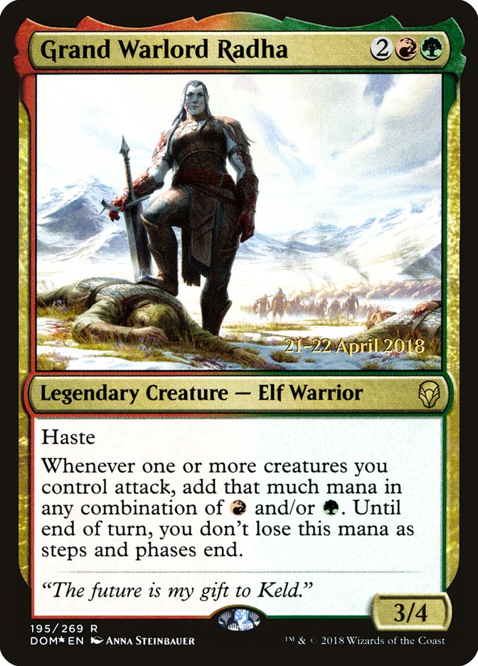 Grand Warlord Radha [Dominaria Prerelease Promos] | Exor Games Truro