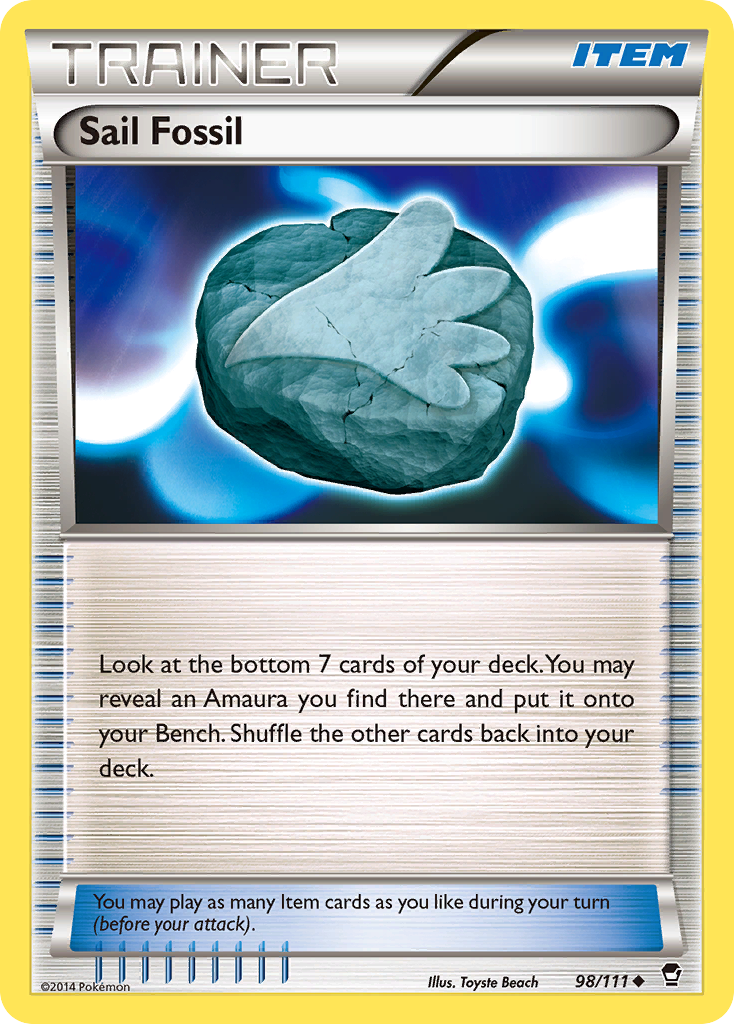 Sail Fossil (98/111) [XY: Furious Fists] | Exor Games Truro