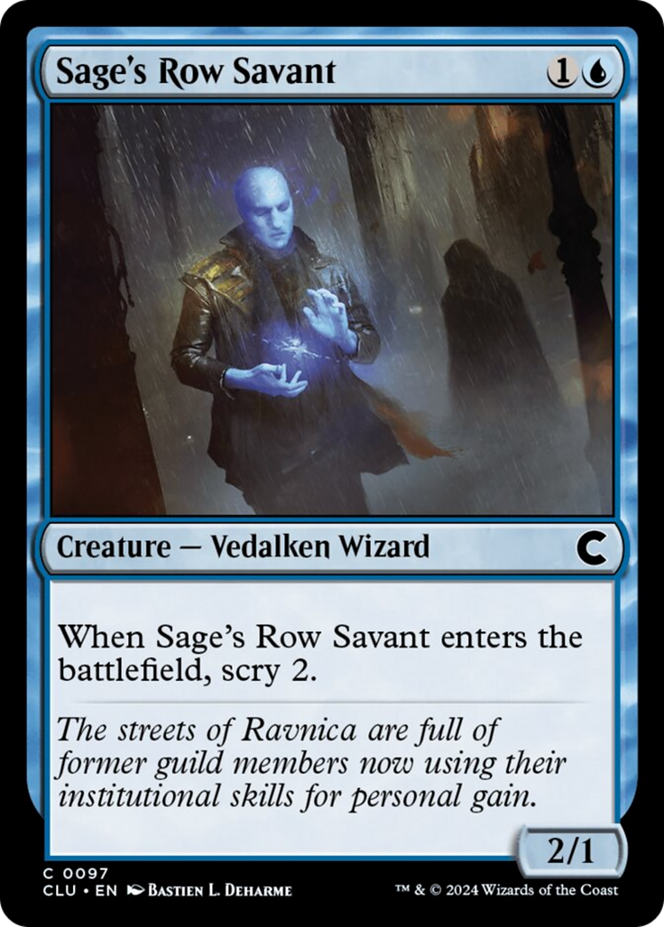 Sage's Row Savant [Ravnica: Clue Edition] | Exor Games Truro