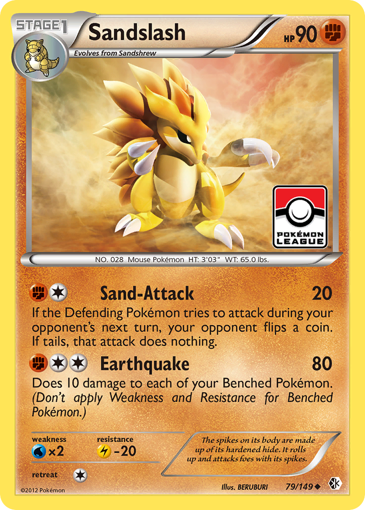 Sandslash (79/149) [Black & White: Boundaries Crossed] | Exor Games Truro